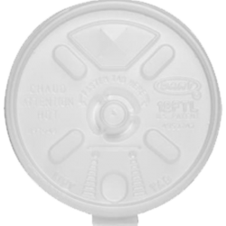Dart 12FTLS Translucent Lift N' Lock Lid With Straw Slot