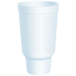 32 oz 32AJ32 Dart Pedestal Based Foam Cups