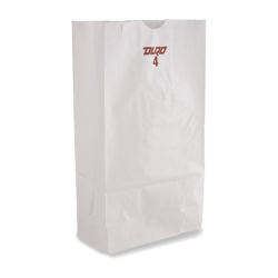 04 lb White Paper Bags