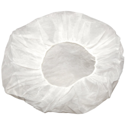 21" White Bouffant Cap