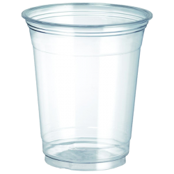12 oz. (98mm) Clear PET Plastic Cups