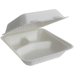 8x8 Fiber Hinged Lid 3 Compartment