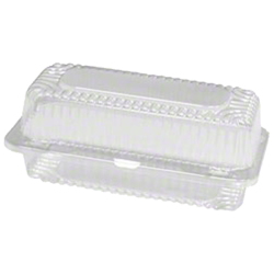 8 Clear Cake Hinged Lid