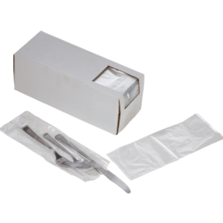 Poly Silverware Bags 3" x 10"